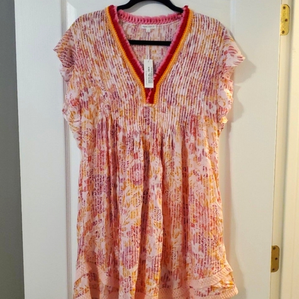 POUPETTE ST BARTH Sasha Mini Dress-Pink Marigold